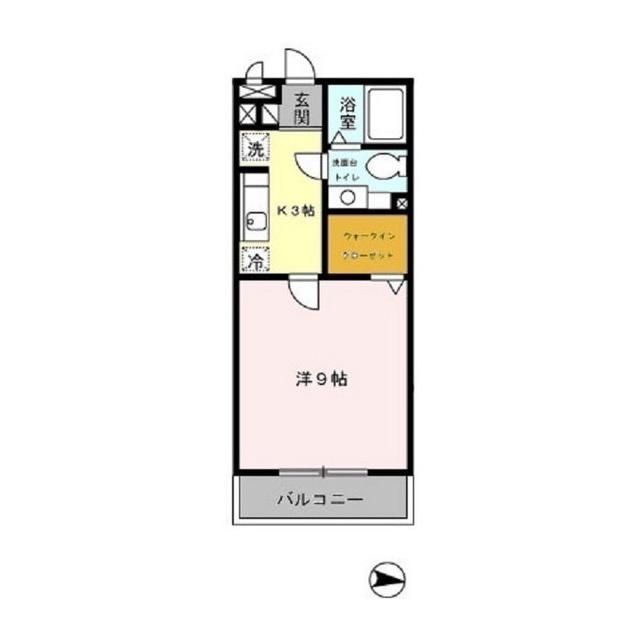 壱番館浅田(1K/1階)の間取り写真