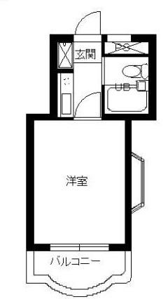 スカイコート市ヶ谷第3(1K/3階)の間取り写真