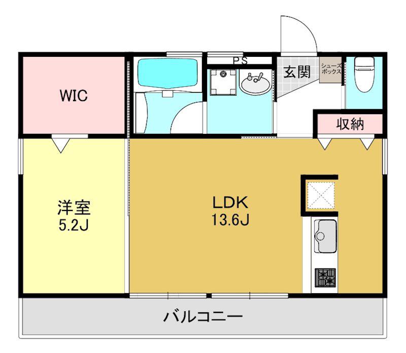 ARVO APARTMENT(1LDK/2階)の間取り写真