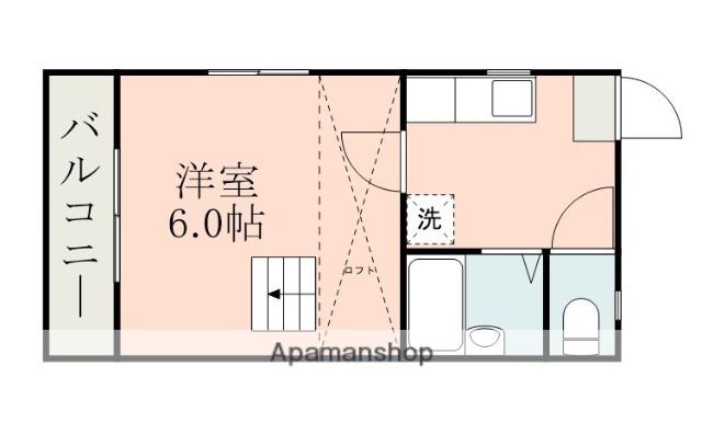 寺田コーポ(1K/2階)の間取り写真