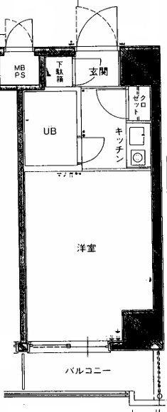 日神パレス西台第2(1K/8階)の間取り写真