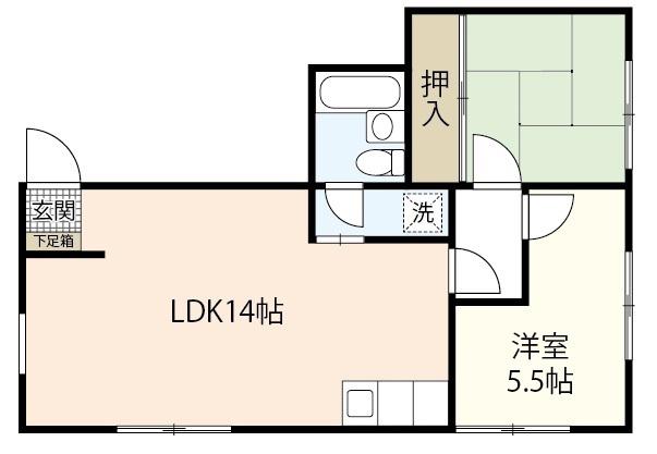 アルティメイトBUILDG.NO.6(2LDK/3階)の間取り写真