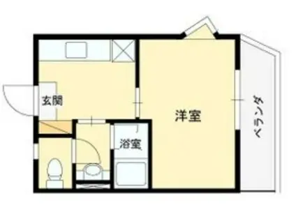 ファーストマンション(1K/1階)の間取り写真