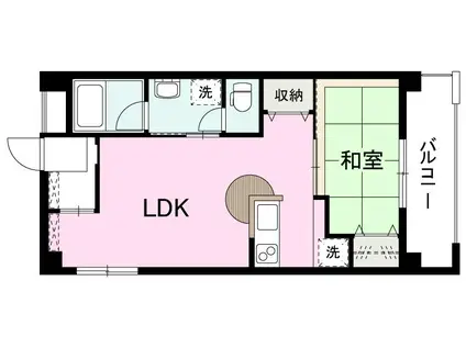 バーディII藤塚(1LDK/3階)の間取り写真