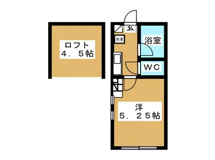 SE-K-RYU(1K/2階)の間取り写真