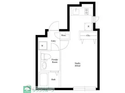 PASEO武蔵小山II(ワンルーム/2階)の間取り写真