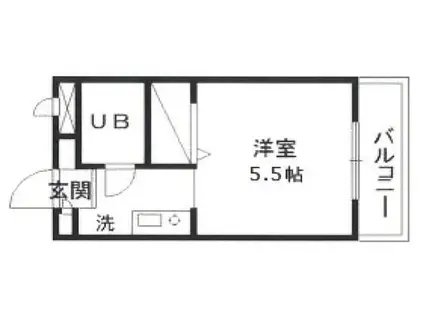 ジョイフル豊玉(ワンルーム/4階)の間取り写真