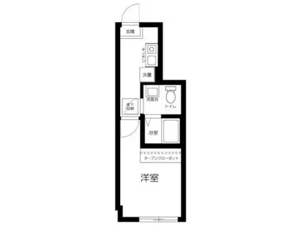 メゾン・ド・セリーヌ(1K/1階)の間取り写真