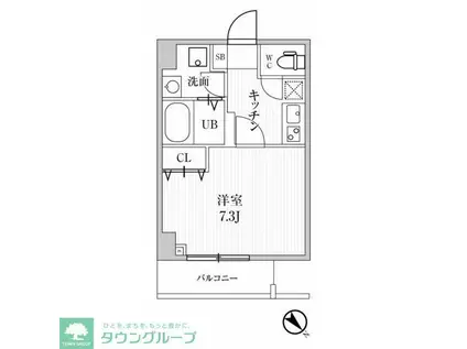 ALTERNA池袋イースト(1K/4階)の間取り写真