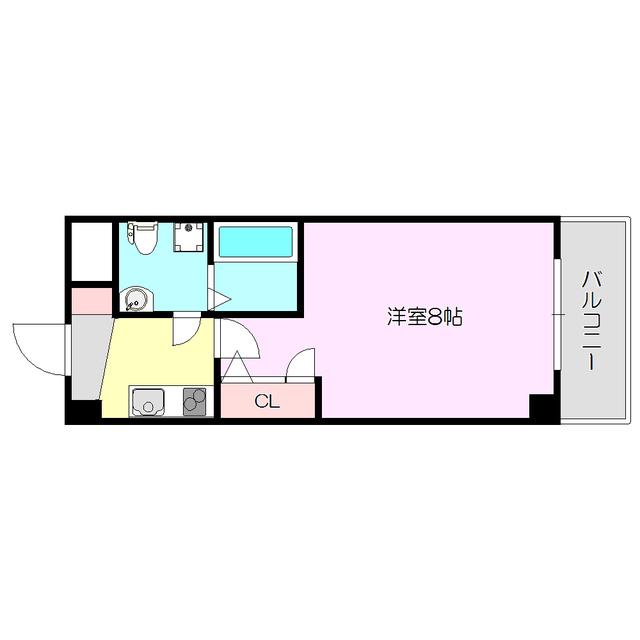 SEST新大阪(1K/3階)の間取り写真