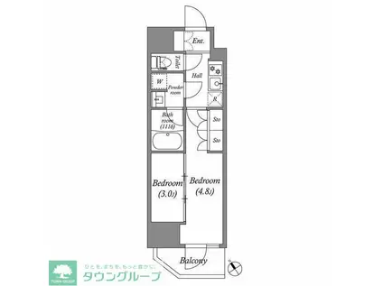 ACP RESIDENCE 西巣鴨(2K/10階)の間取り写真
