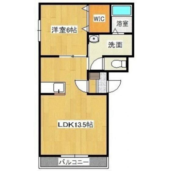 セゾンクレールAOYAGI 2(1LDK/1階)の間取り写真