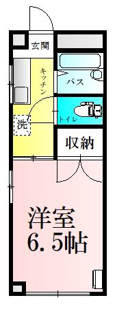 日成ヴィバーチェONE(1K/1階)の間取り写真