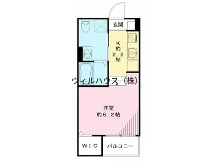 サクシード東湊町(ワンルーム/2階)の間取り写真