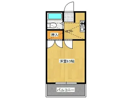 サンライズアイリス(1K/1階)の間取り写真