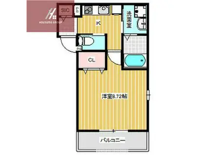 KTIレジデンス若江岩田II(1K/3階)の間取り写真