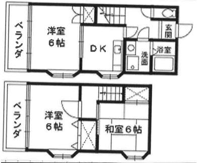 斉藤ハイツ(3DK/1階)の間取り写真