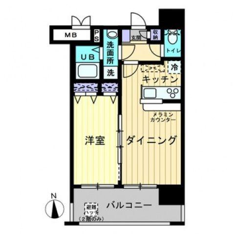 コンティニューム宇品(1LDK/5階)の間取り写真