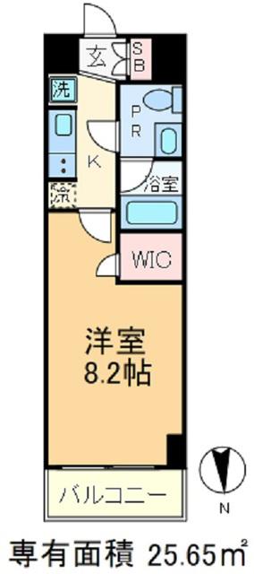 AZEST浮間舟渡(1K/3階)の間取り写真