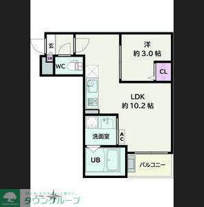 JACK ATSUTAKOSHINIII(1LDK/2階)の間取り写真