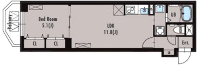 LUORE大塚(1LDK/2階)の間取り写真