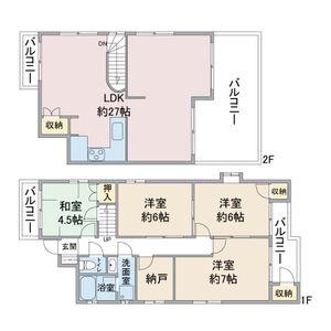 カーサ高社(4SLDK/4階)の間取り写真
