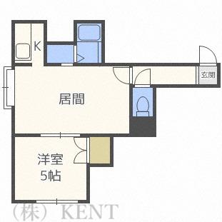 ピノ・ノワール(1LDK/2階)の間取り写真