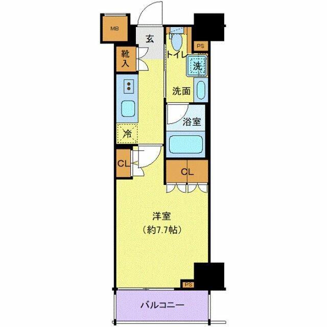 クレヴィスタ板橋西台II(1K/10階)の間取り写真