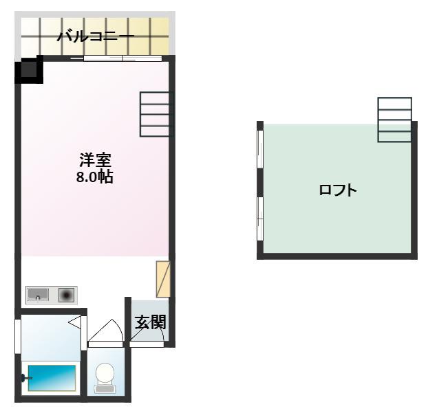 ライフワールド95(ワンルーム/4階)の間取り写真