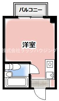 新森サンマンション(ワンルーム/5階)の間取り写真