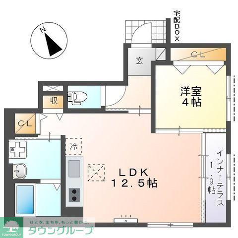 ステラ緑園(1LDK/1階)の間取り写真