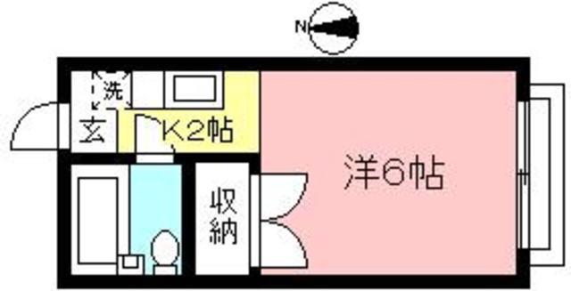 池田ハイツ(1K/2階)の間取り写真