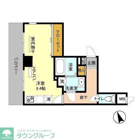 アルカータ壽(ワンルーム/5階)の間取り写真
