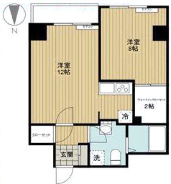 フォレシティ錦糸町(1LDK/9階)の間取り写真