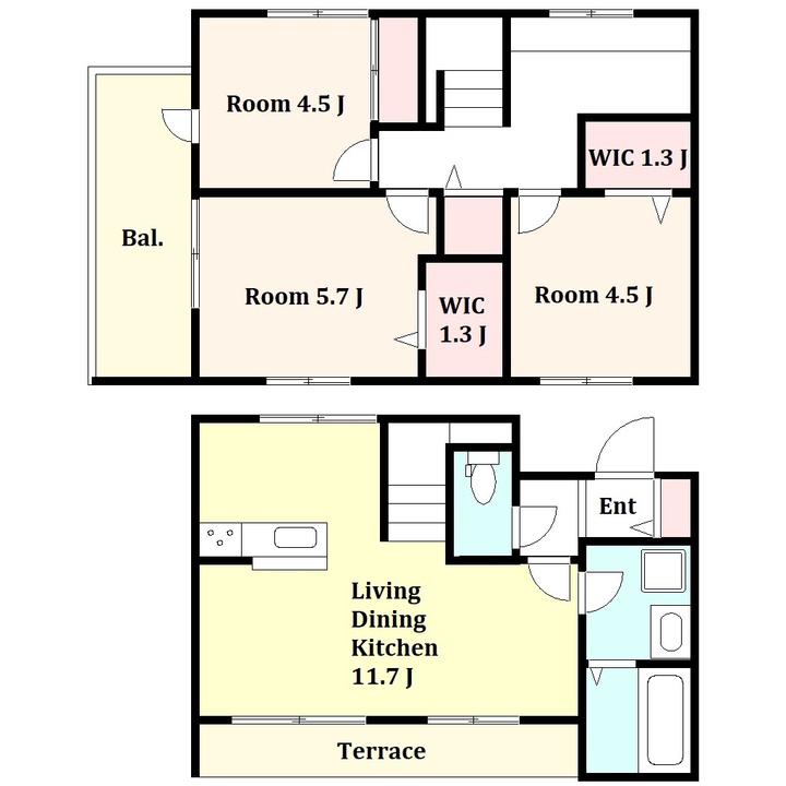 MAISON M2(3LDK/1階)の間取り写真