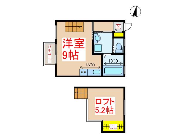 G・URBANO(ワンルーム/1階)の間取り写真