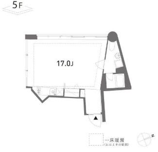 GROVE(ワンルーム/5階)の間取り写真