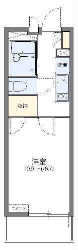 レオパレスSILK(1K/1階)の間取り写真