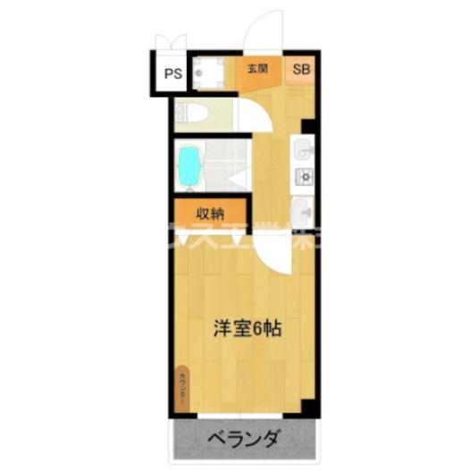 フェアリーズコート 日々樹(1K/4階)の間取り写真