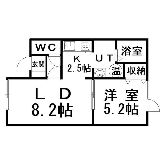 シティフォーラム鶴(1LDK/2階)の間取り写真