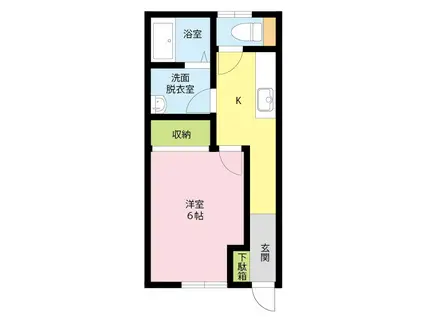 メゾンステーツ(1K/1階)の間取り写真