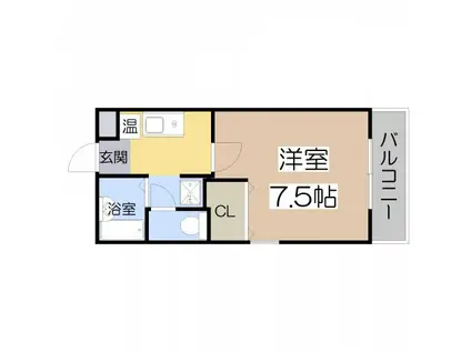 グレイス阪南(1K/3階)の間取り写真