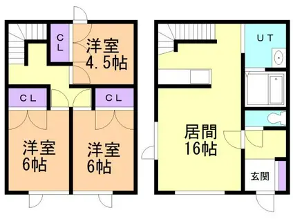 シーサイドアベニュー湘南ウエスト(3LDK/1階)の間取り写真
