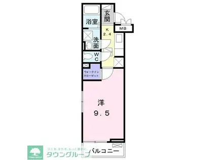 ベル・ウッド五香(1K/1階)の間取り写真