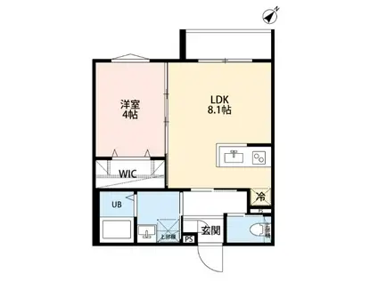 TOKI HOUSE 01(1LDK/2階)の間取り写真