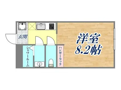 サンハイム六甲(1K/1階)の間取り写真