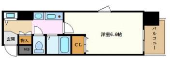 プレサンス名古屋駅前(1K/10階)の間取り写真