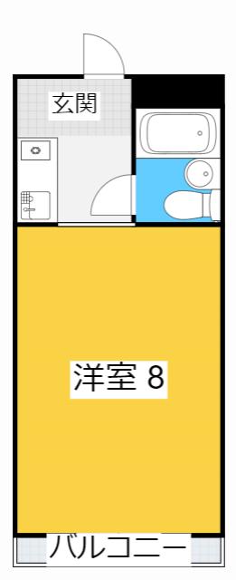 ソレイユ豊田(ワンルーム/3階)の間取り写真