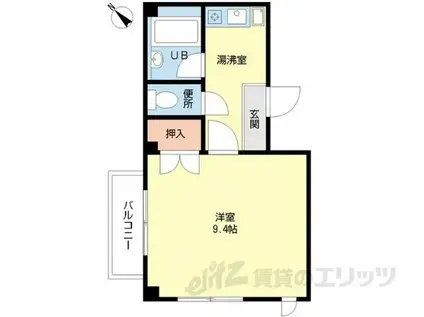 レイクパレスNASUII(1K/1階)の間取り写真