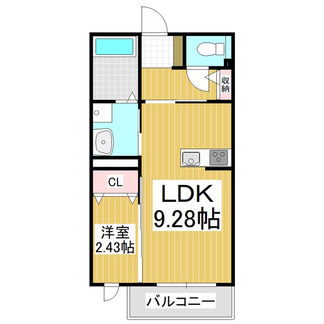I ハイムホタカ(1LDK/1階)の間取り写真